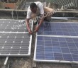 Installation des panneaux solaires